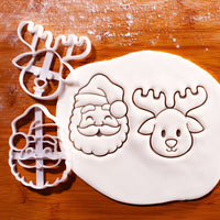 Cute Santa Claus & Reindeer