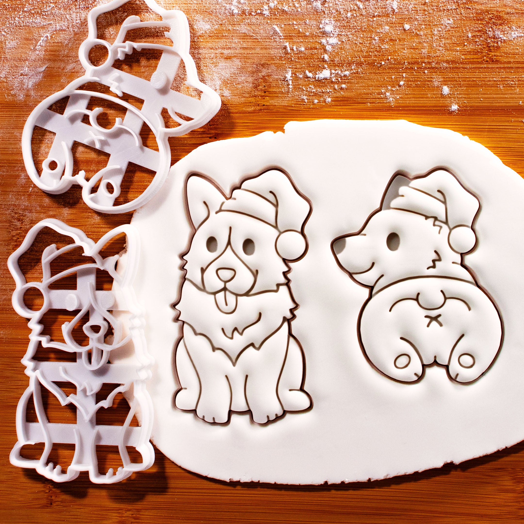 Santa Corgi Set (2pcs)