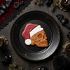 Skull with Santa Hat