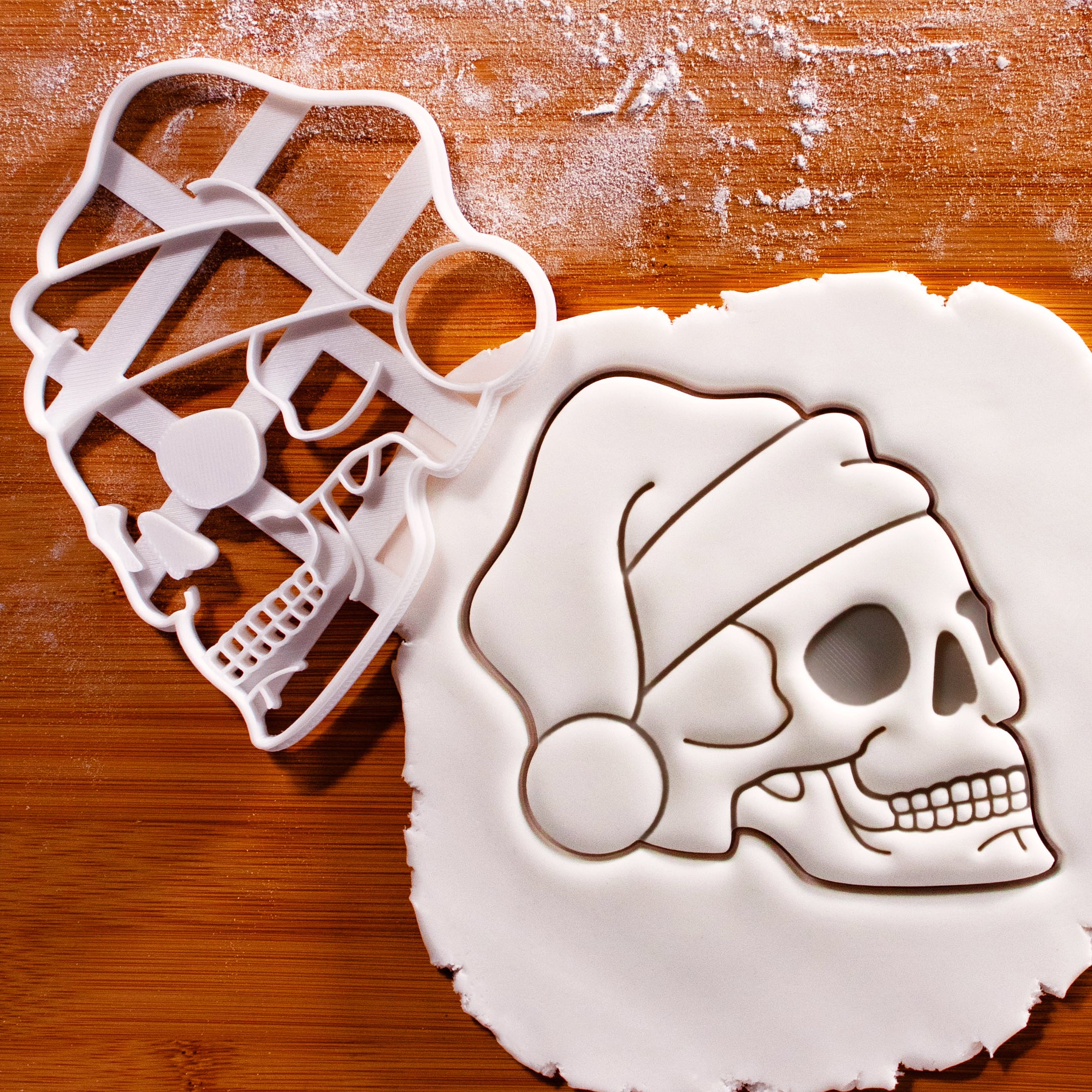 Skull with Santa Hat