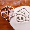 Cute Skull with Santa Hat