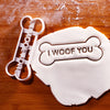 I WOOF YOU Dog Bone (12cm / 4.7")