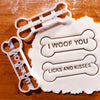 I WOOF YOU & LICKS AND KISSES (12cm / 4.7")