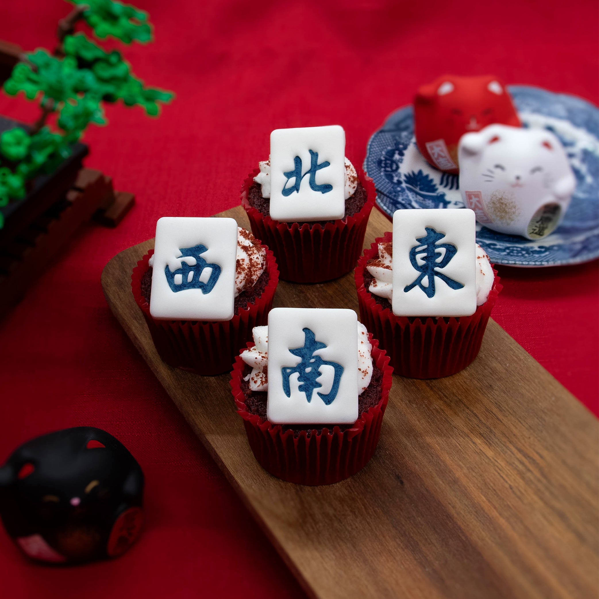 Mahjong Cookie Cutter Set (Four Winds, 4pcs) – Lunar New Year