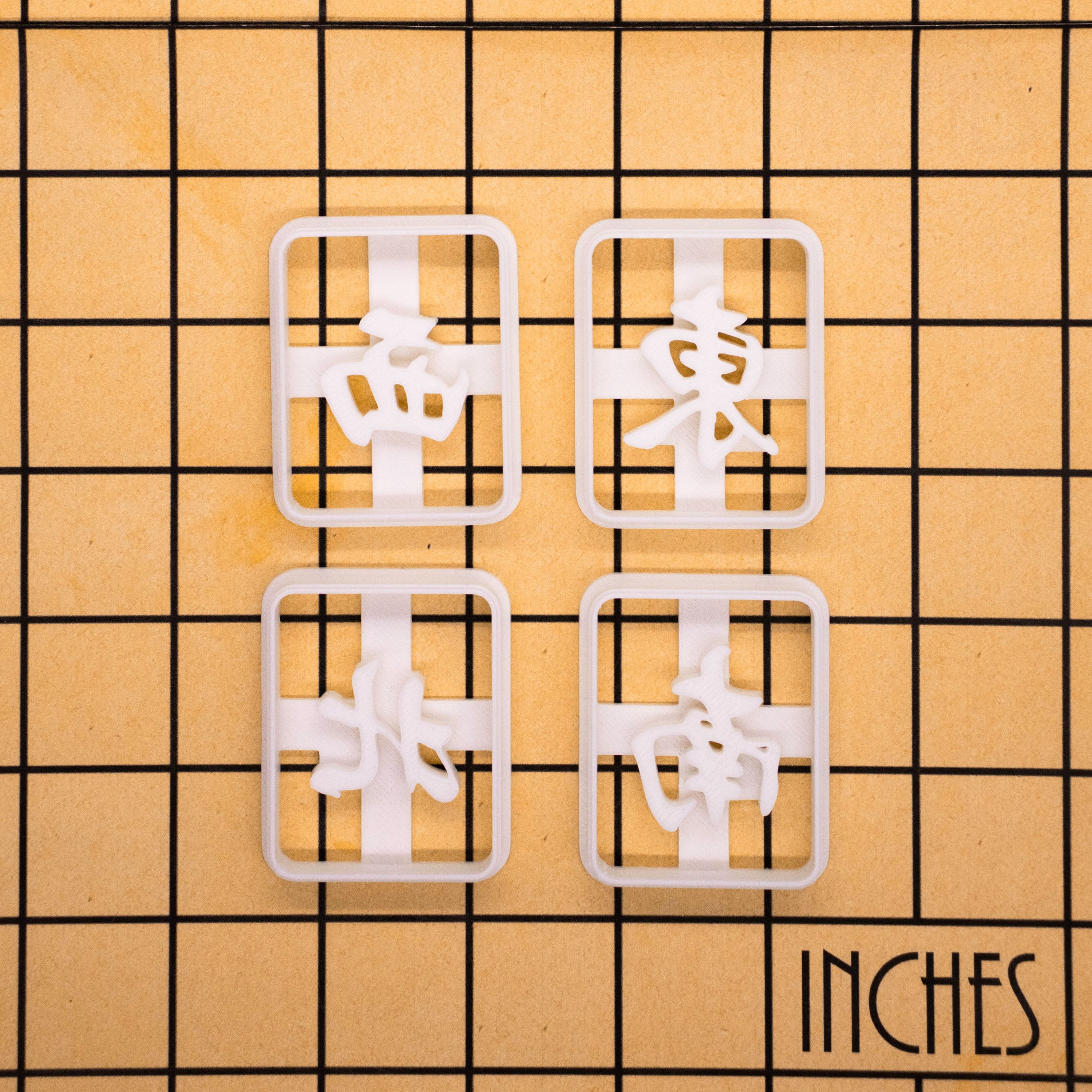 Mahjong Cookie Cutter Set (Four Winds, 4pcs) – Lunar New Year