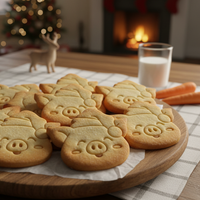 Happy Santa Cow & Pig Set