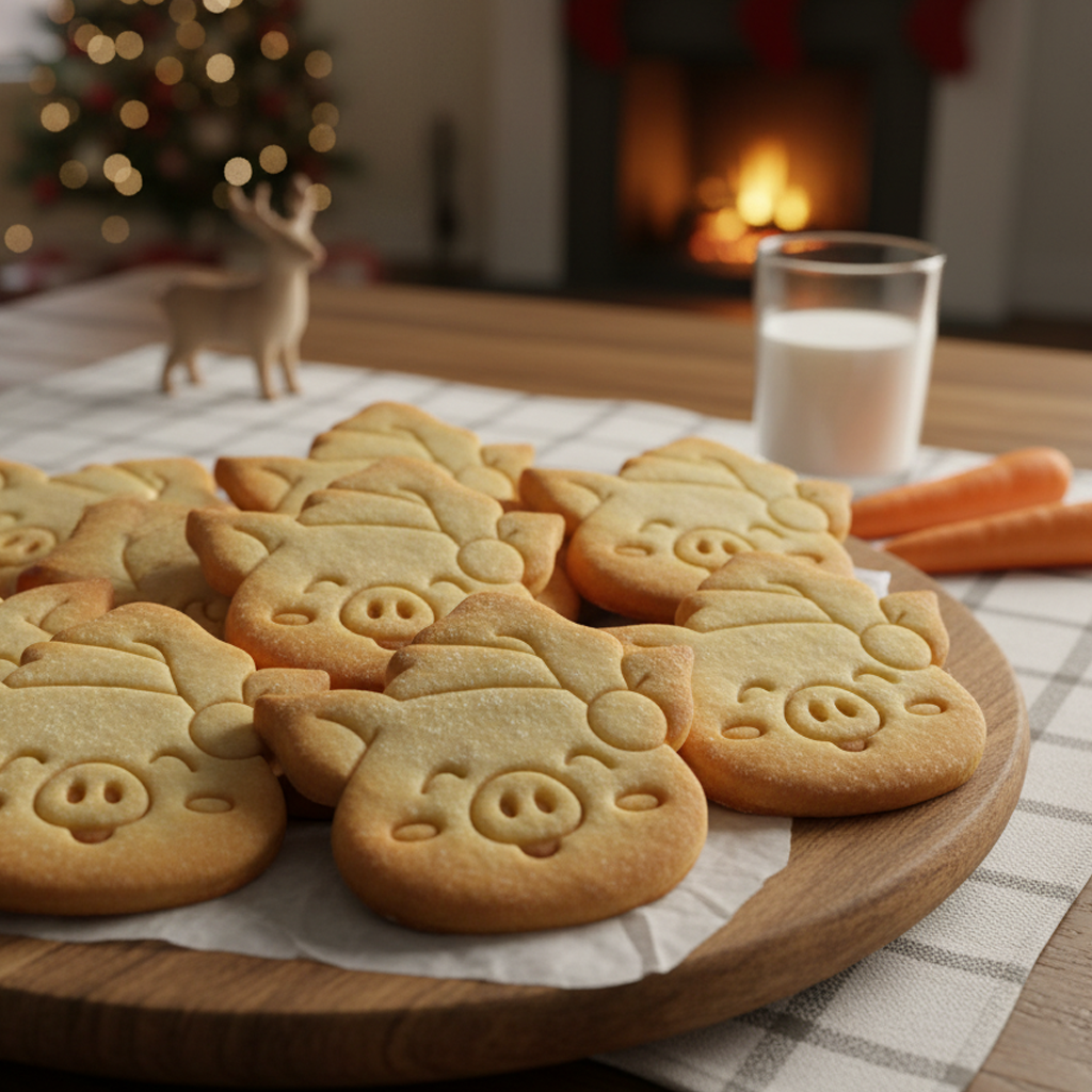 Happy Santa Cow & Pig Set
