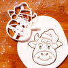 Happy Santa Cow & Pig Set
