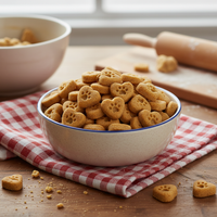 8-at-Once Heart with Paw Print Training Treat Cutter with Pusher