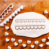 8-at-Once Heart with Paw Print Training Treat Cutter with Pusher