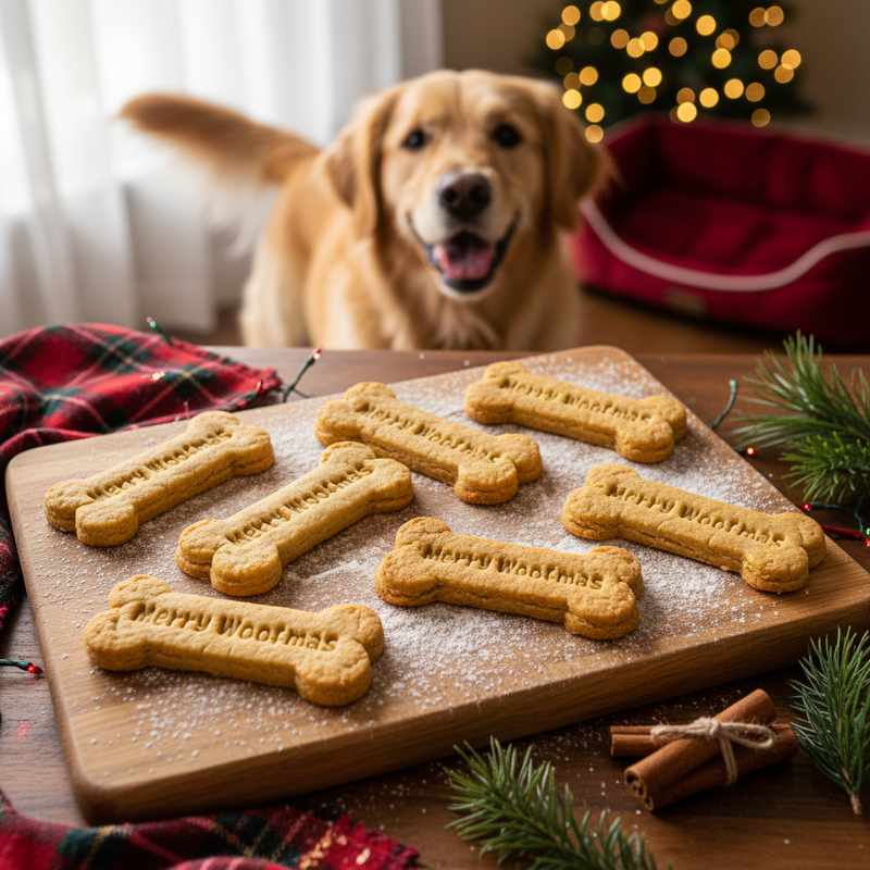 Merry Woofmas Bone (Playful Font)