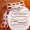 Merry Woofmas & Happy Howlidays Bone (2pcs)
