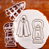 Hooded Cloak & Hurricane Lantern
