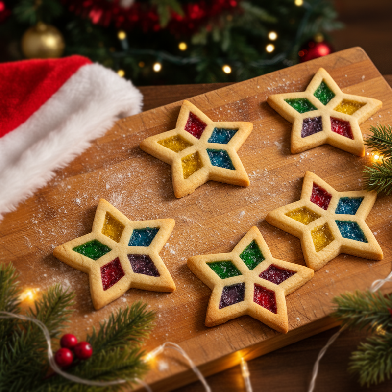 5-Pointed Star Stained Glass