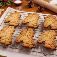 Horse with Santa Hat