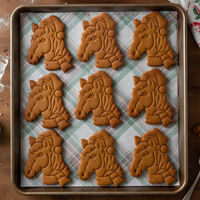 Horse with Santa Hat