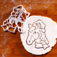 Horse with Santa Hat