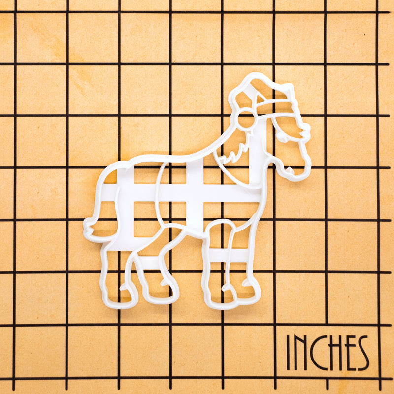 Horse with Santa Hat (Full-Body)