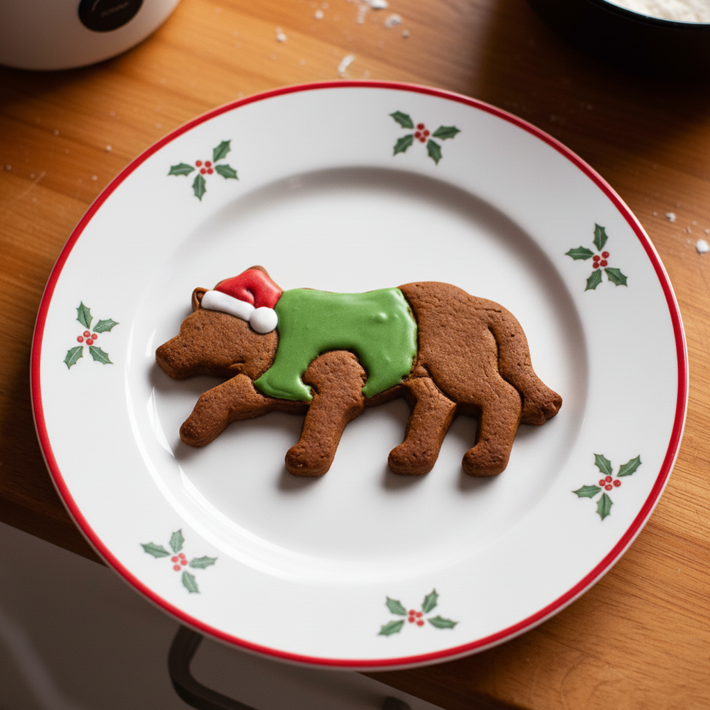 Border Collie with Santa Hat (Full-Body)