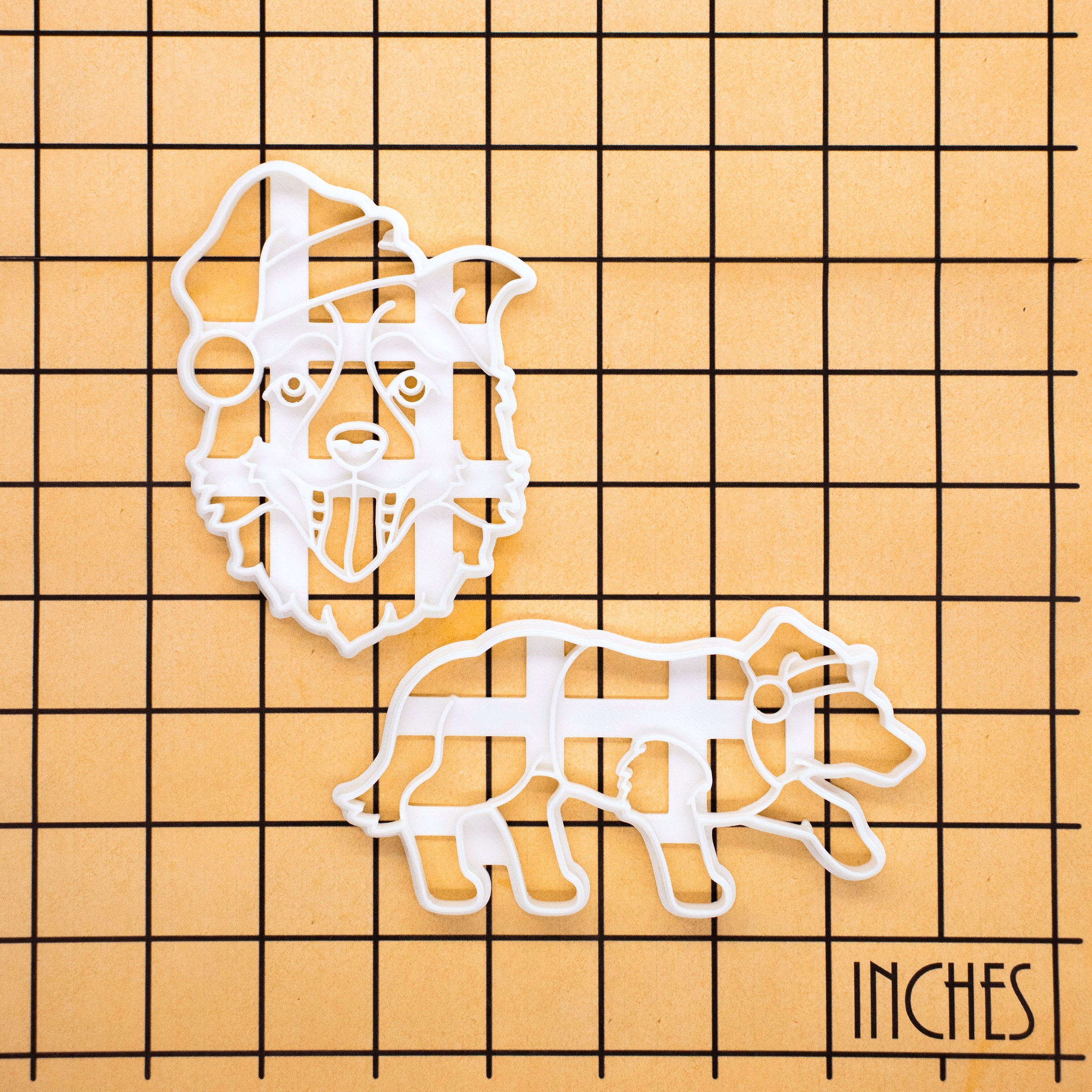 Border Collie with Santa Hat Set