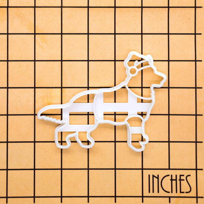 German Shepherd with Santa Hat (Full-Body)