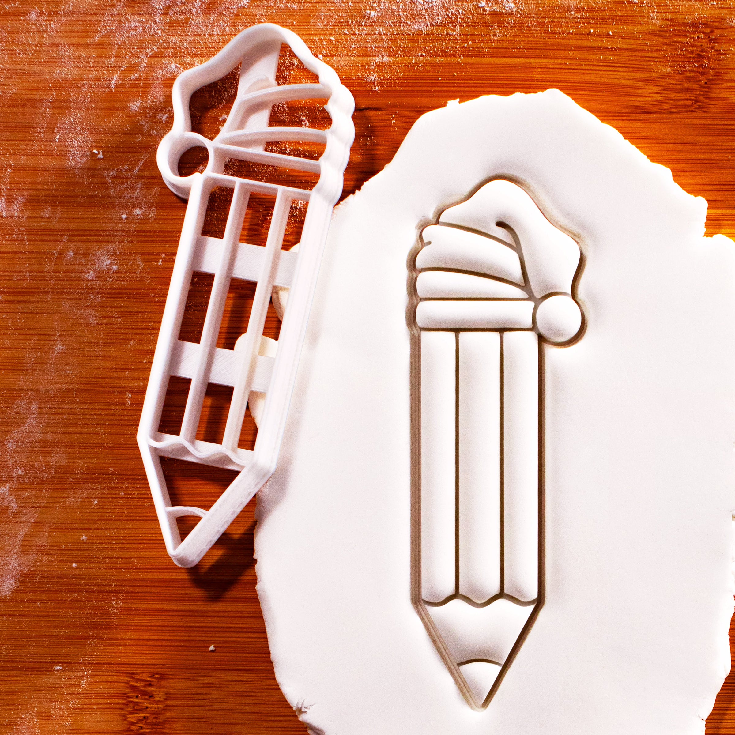 Pencil with Santa Hat