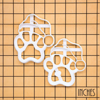 Set of 2 Large Santa Paw