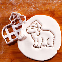 Capybara with Santa Hat