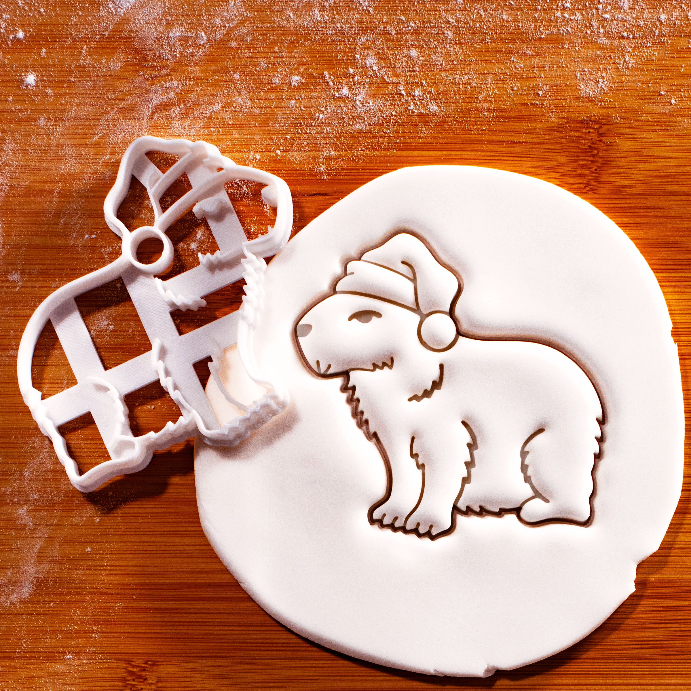 Capybara with Santa Hat