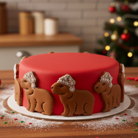 Capybara with Santa Hat