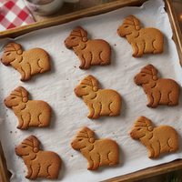 Capybara with Santa Hat