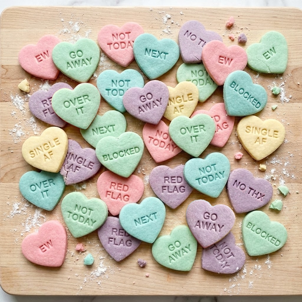 Anti-Valentine's Day Conversation Heart