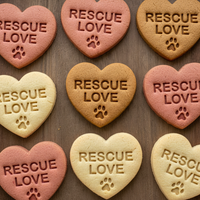 Dog Rescue Conversation Heart