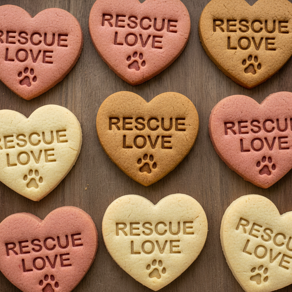 Dog Rescue Conversation Heart