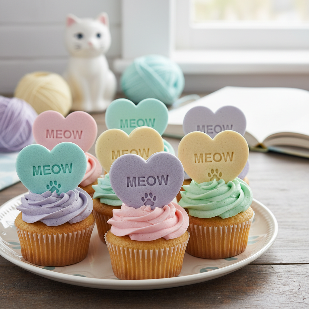 Cat Lover Conversation Heart