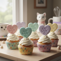 Cat Lover Conversation Heart