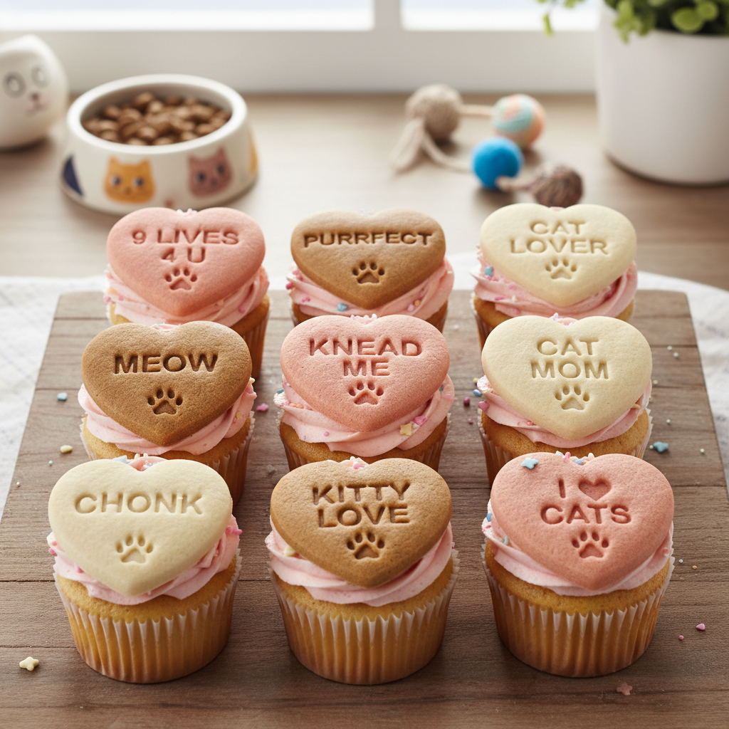 Cat Lover Conversation Heart