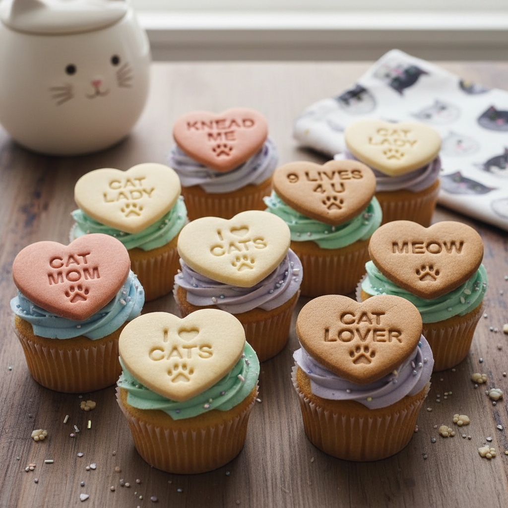 Cat Lover Conversation Heart
