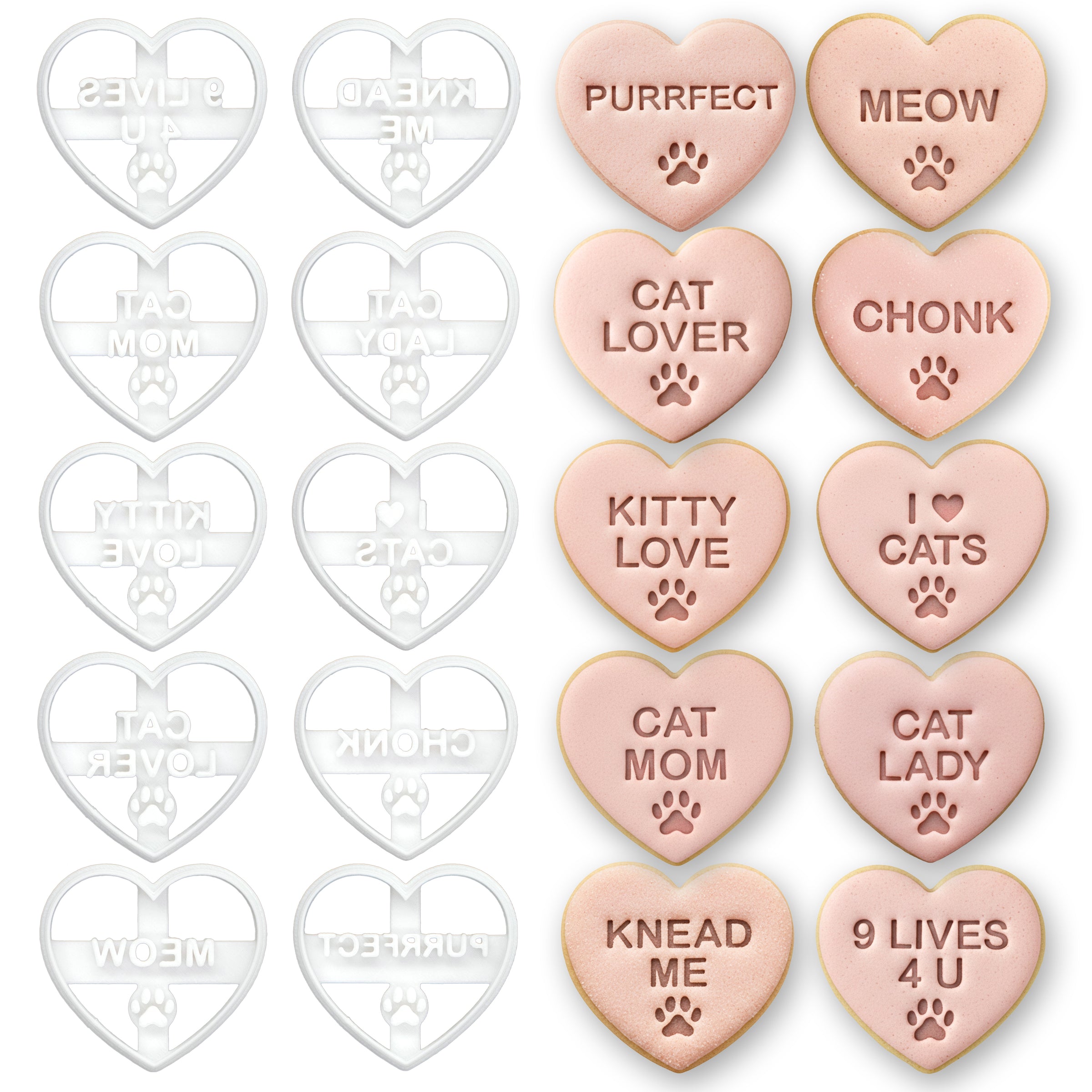 Cat Lover Conversation Heart
