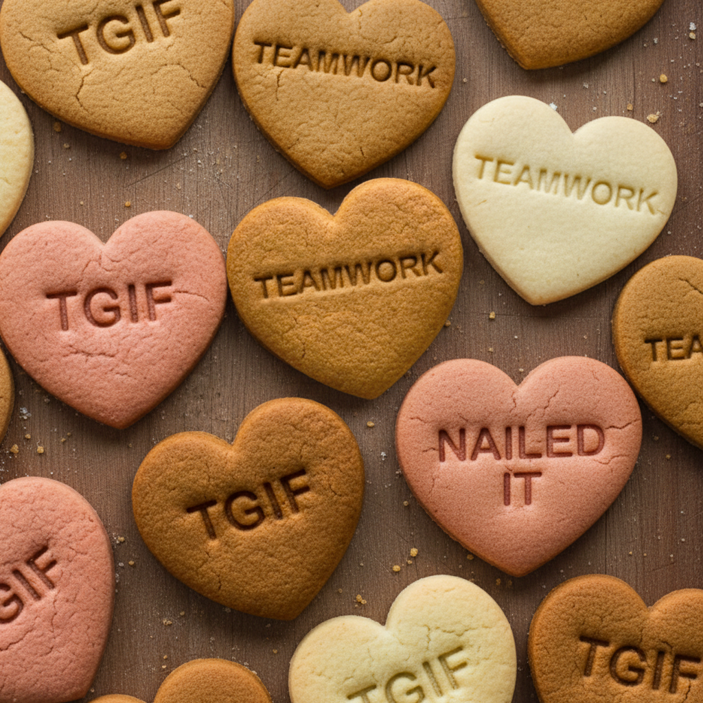 Office Coworker Conversation Heart