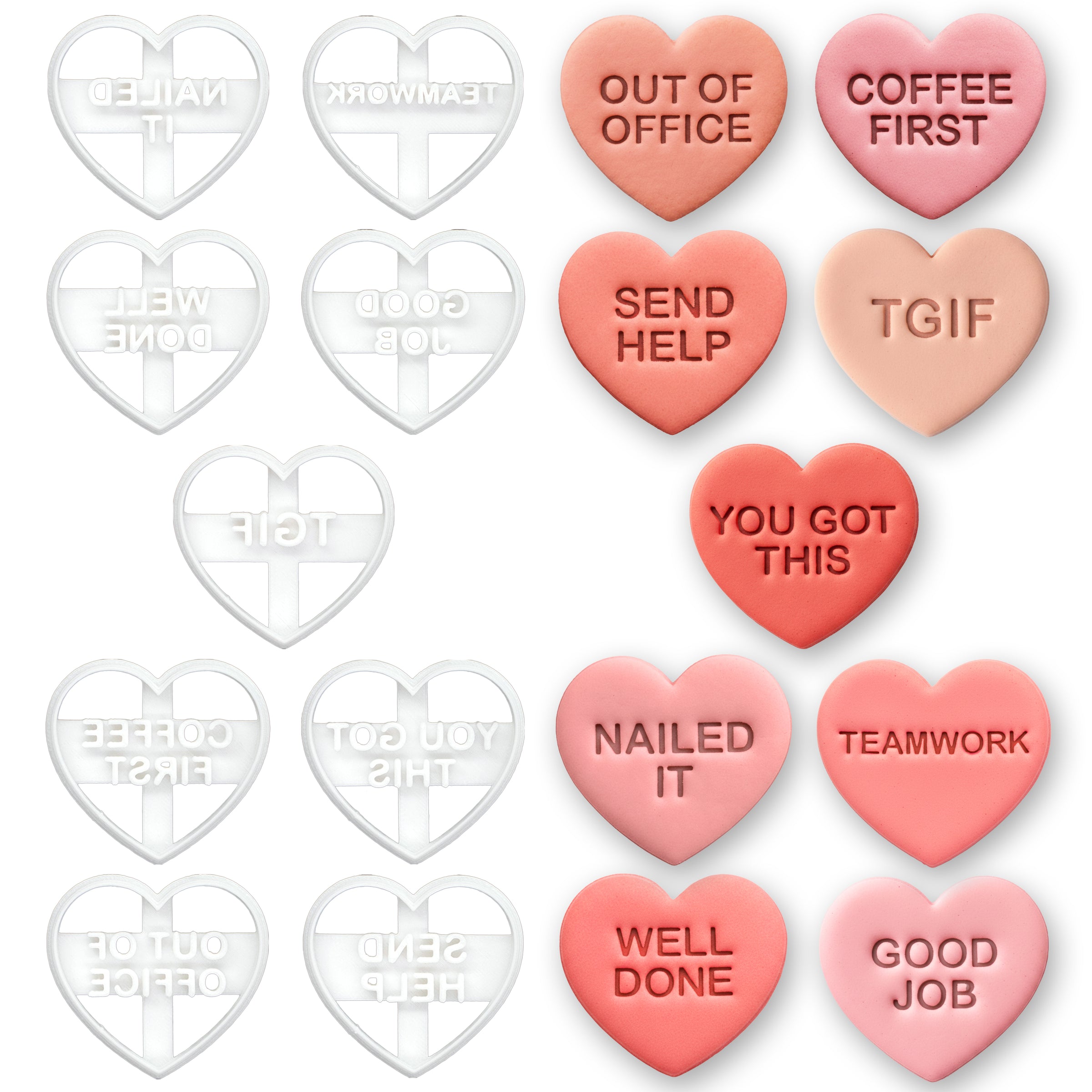 Office Coworker Conversation Heart