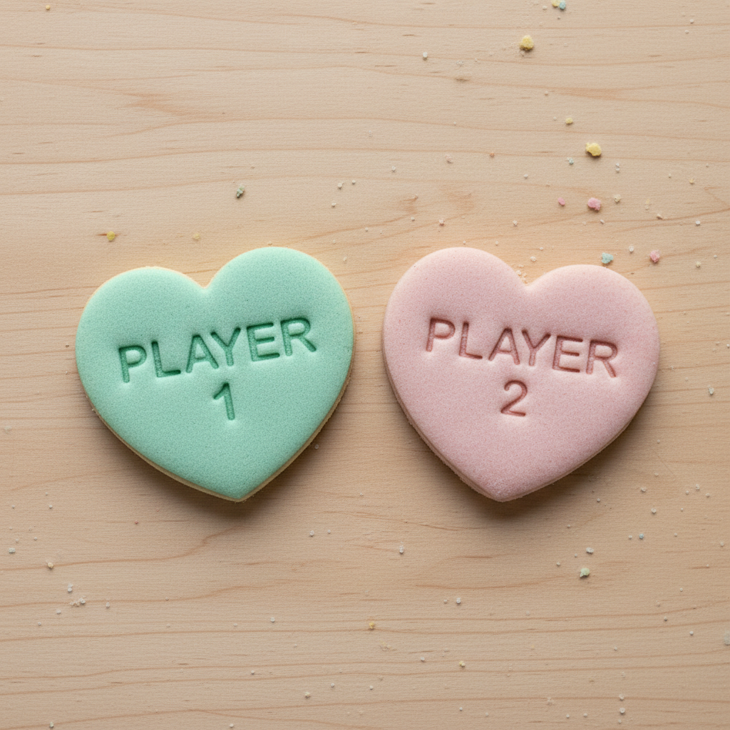 Gamer and Geek Conversation Heart