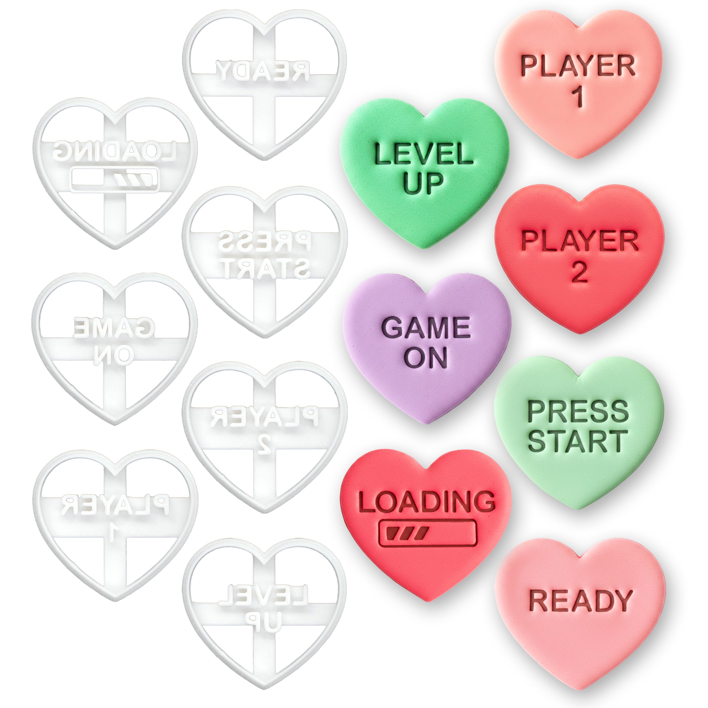 Gamer and Geek Conversation Heart