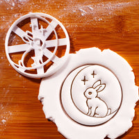 Bunny Sitting on Moon