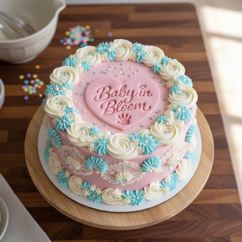 Baby in Bloom (Heart Outline)