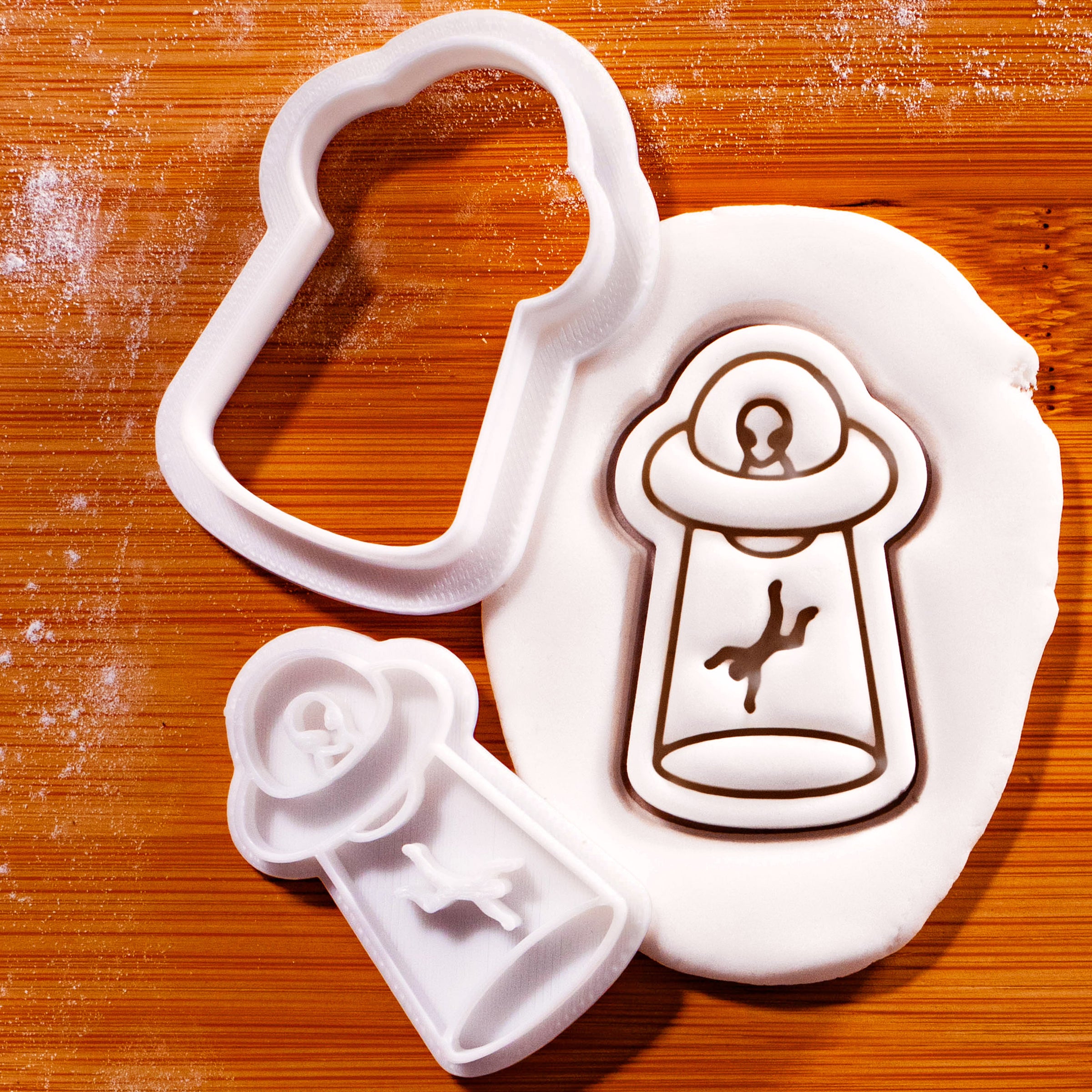 UFO Abducting Man Mini Set