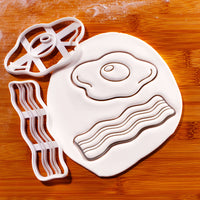 Set of 2 Fried Egg & Bacon