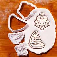 Sailboat & Anchor Mini Set (2pcs)