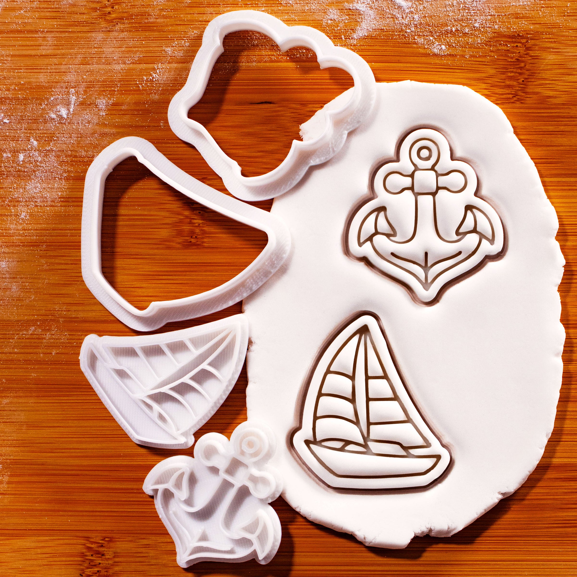 Sailboat & Anchor Mini Set (2pcs)