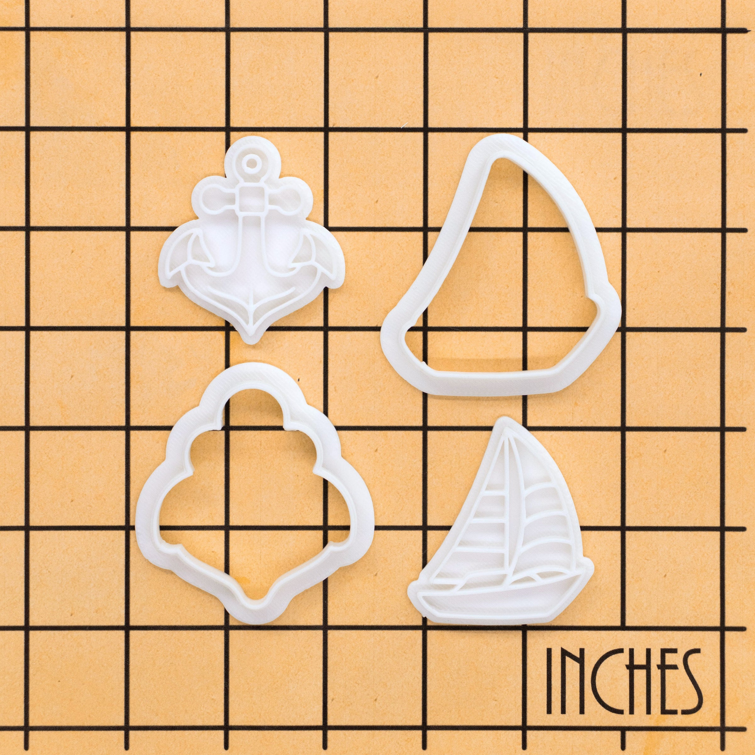 Sailboat & Anchor Mini Set (2pcs)